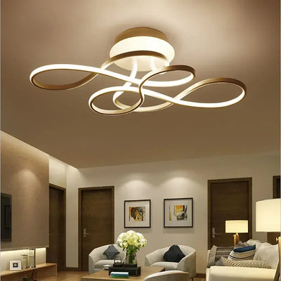 Modern LED Chandelier Ceiling Lamp: Stylish Lighting Fixture for Living, Dining, Bedroom, and More