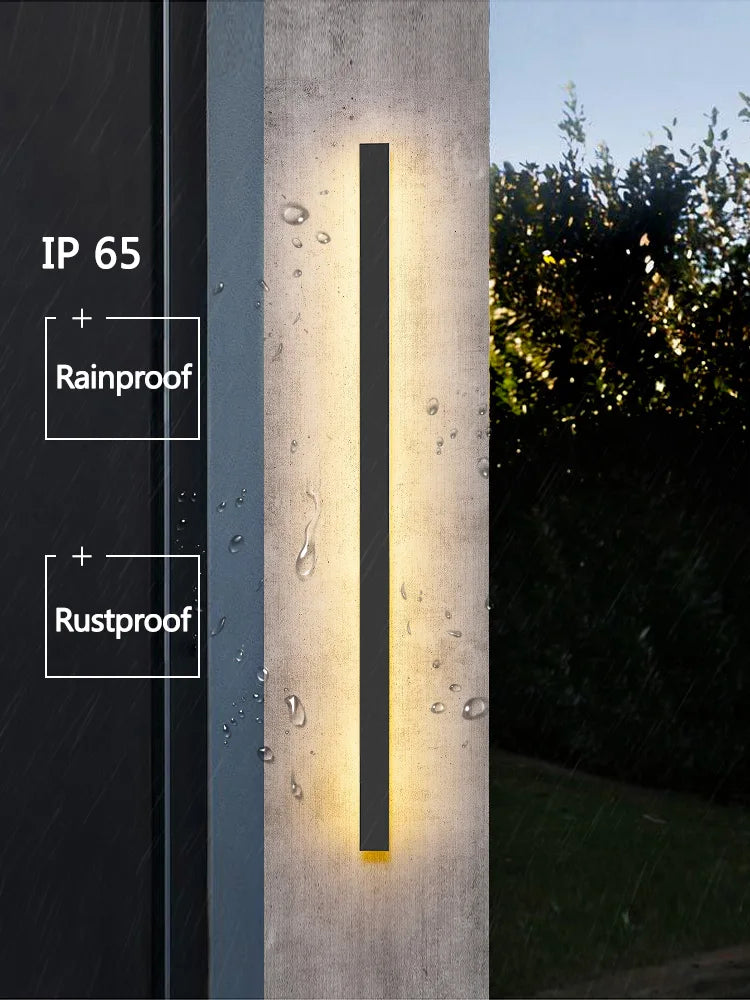 Waterproof LED Wall Light – Modern Nordic Outdoor Garden Lamp