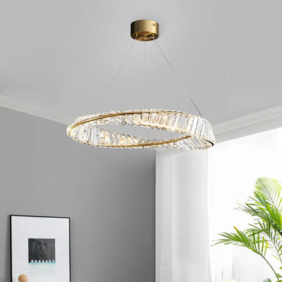 Nordic LED Crystal Chandelier: Industrial Glass Dining Table Lamp Light, Perfect for Ceiling or Kitchen Island