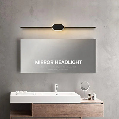 Modern Luxury Bathroom Wall Lamp Black White Aluminum LED Strip Mirror Lamp Bathroom Lamp Simple Bathroom Mirror LED Light