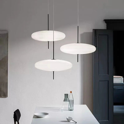 Modern Flying Saucer Pendant Lights: LED Minimalist Design for Restaurants, Studies, Living Rooms