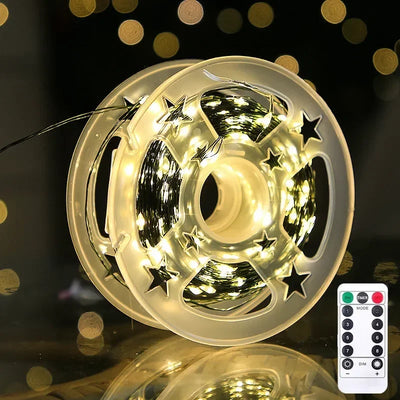 Christmas LED String Lights Green Copper Wire Fairy Lights with USB Remote Control 5M–30M for Holiday Decoration