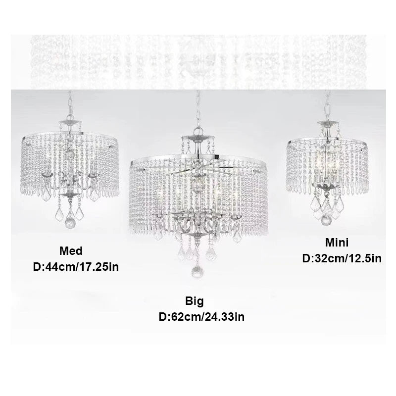 Modern Crystal Chandelier Pendant Light for Kitchen Bedroom Dining Area