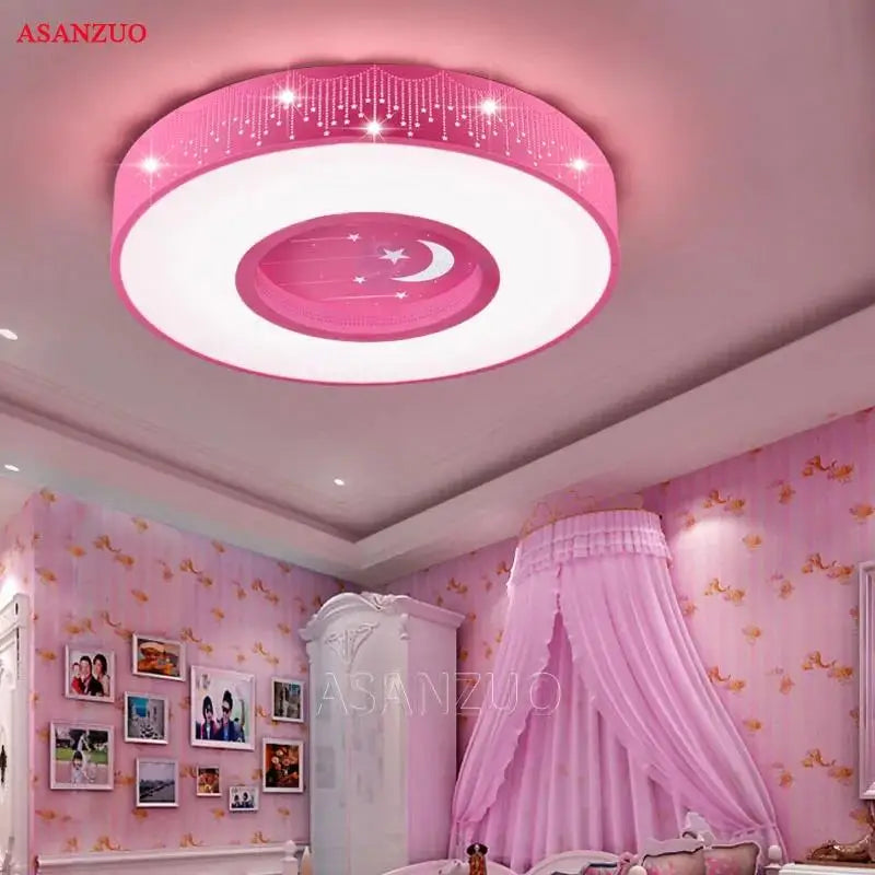 Delightful Illumination: Modern Dimmable LED Children's Ceiling Lights with Remote Control