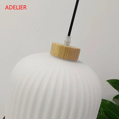 White Glass Pendant Lights Nordic Home Decor Lighting Fixture for Any Space