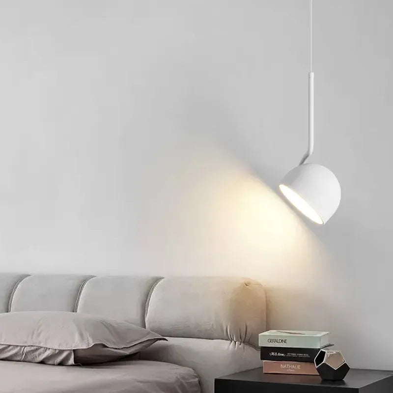 Nordic LED Pendant Light - Minimalist Spoon Iron Hanging Lamp