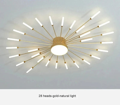 Modern Designer LED Ceiling Lamp – Creative Fireworks Art Lighting for Home Interiors