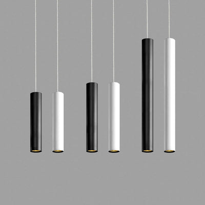 LED Dimmable Pendant Lights: Long Tube Hanging Lamp, Ideal for Kitchen Island, Dining Room, Shop, Bar Counter