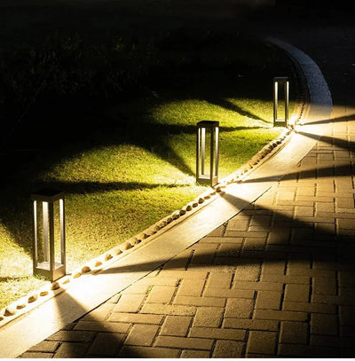 Modern Aluminum 10W LED Outdoor Lawn Light – IP65 Waterproof Garden Bollard Lamp