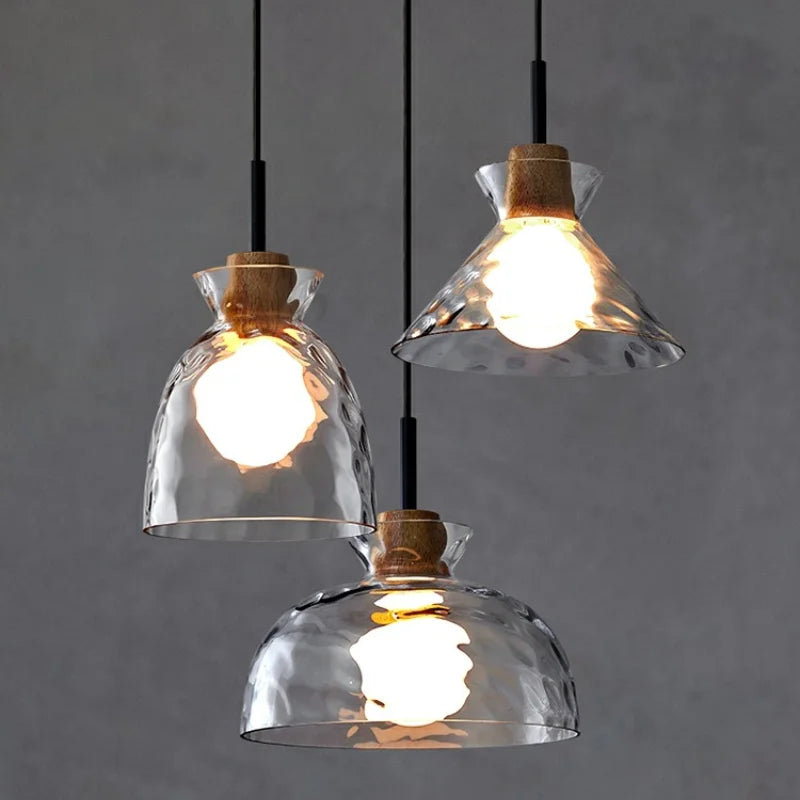 Modern Clear Glass Pendant Lamp - Versatile Lighting for Every Space