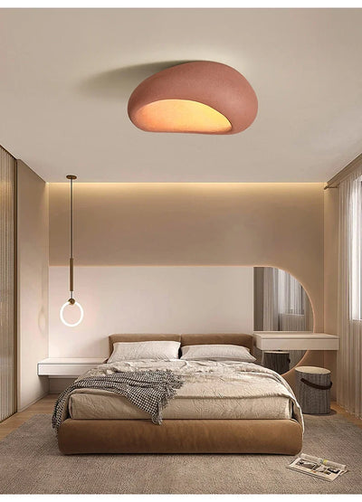 Nordic Minimalist Wabi Sabi Chandelier – Cream Style Ceiling Light