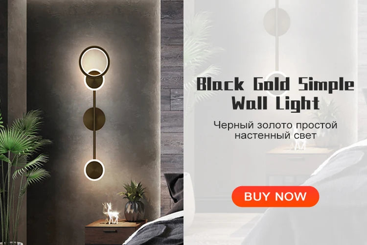 Modern LED Bedside Wall Lamp for Living Room, Bedroom, Stairs, TV Background - Minimalist Interior Wall Light