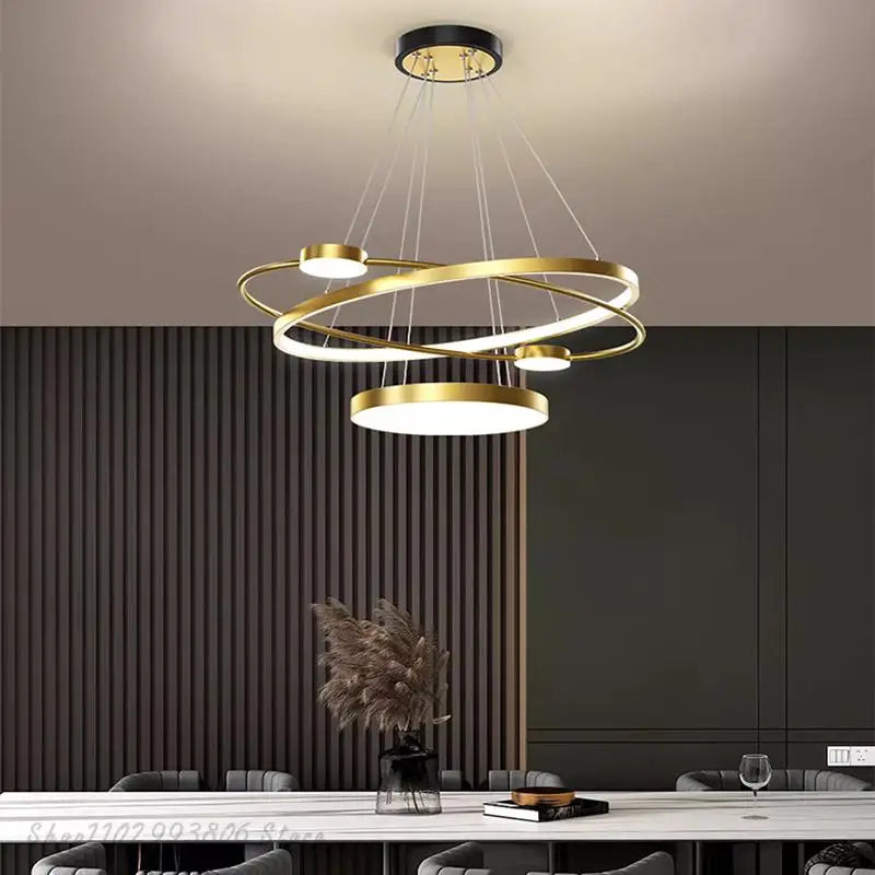 Modern LED Pendant Light Lamps for Living and Dining Rooms, Indoor Lighting Chandeliers for Stylish Home Decor