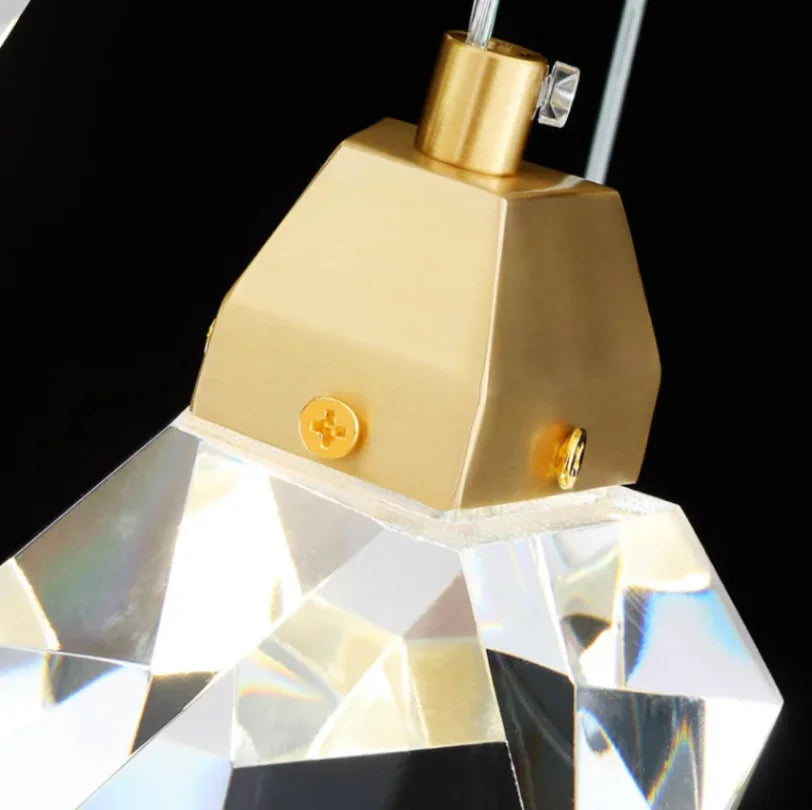 Modern Crystal Hanging Lamp for Bedroom Bedside Entrance for Restaurant Bar and Café