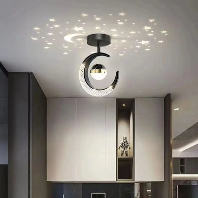 Modern LED Starry Atmosphere Ceiling Pendant Light - Elegant Home Decor for Hallways and Bedrooms