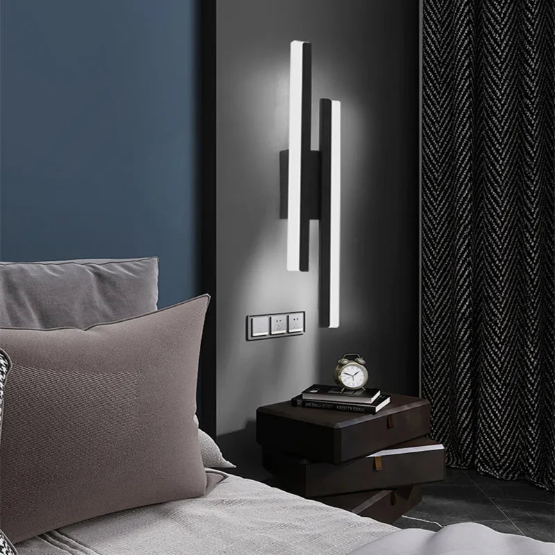 Modern LED Wall Lamp: Acrylic Lampshade Strip Light for Bedroom, Living Room, Corridor