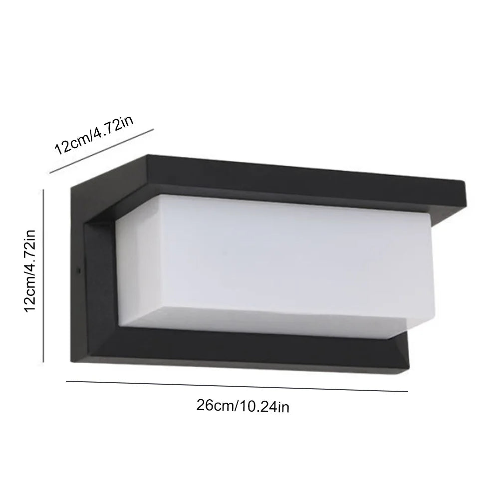 LED Outdoor Wall Light Waterproof Modern Porch Wall Lights Surface Mounted Porch Lights Fixture