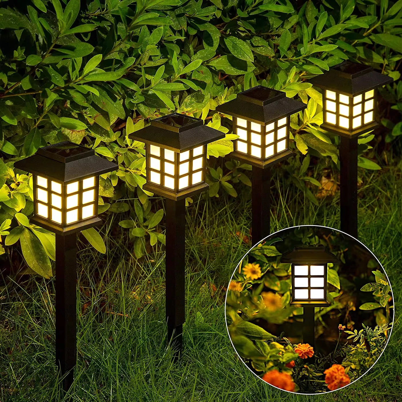 Solar LED Garden Lights – Outdoor Waterproof Landscape Lights for Pathways, Yard, and Decoration