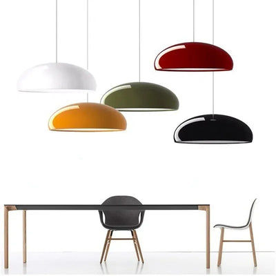 LED Nordic Pendant Light Macaron 35/45/60CM Round Hanging Luminaire Living Room Dining Room Cafe Home Lighting Decor