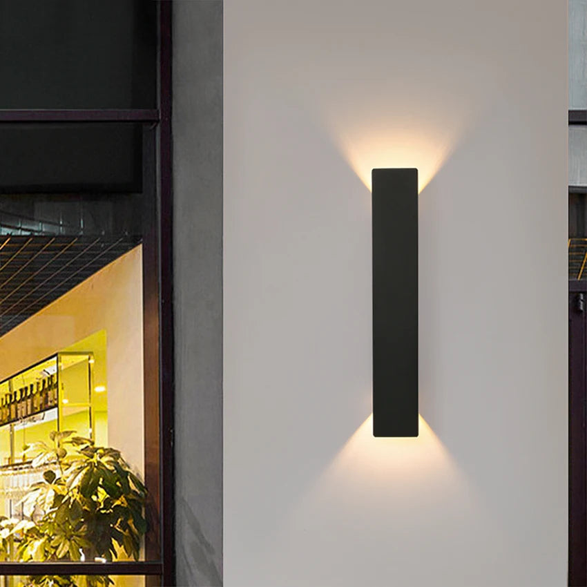 Sleek LED Indoor/Outdoor Wall Lamps - Stylish Illumination for Garden and Any Space