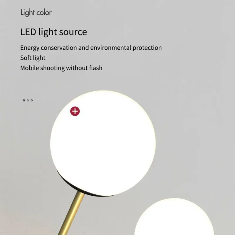 Nordic Glass Ball LED Ceiling Light: Perfect for Aisle, Corridor, Balcony, Hallway, Bedroom, Clockroom