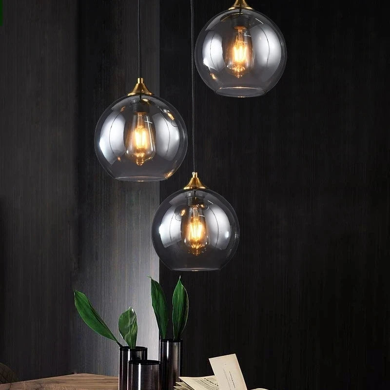 Nordic Modern LED Pendant Lamp: Stylish Glass Lighting Fixtures for Restaurant, Living Room, Bedroom