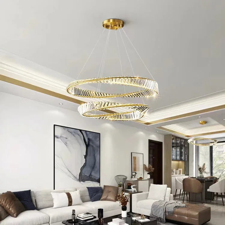 Nordic Luxury Ceiling Lamp: Creative Crystal Ceiling Chandelier Perfect for Living Room, Dining Room, Bedroom