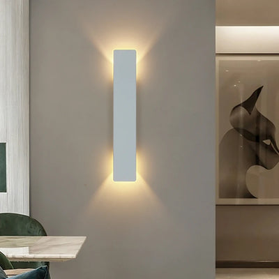 Modern Simple LED Wall Light  Outdoor Waterproof Design in Nordic Style for Indoor Use in Living Room, Porch, and Garden