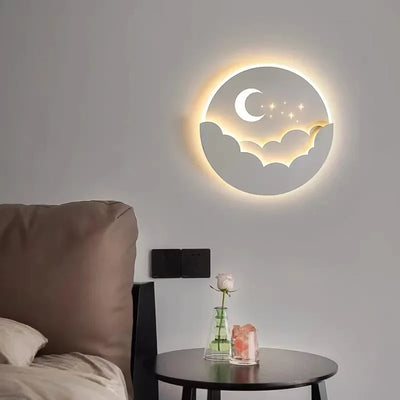 Modern LED Moon & Star Wall Sconce: A Touch of Whimsy and Ambiance