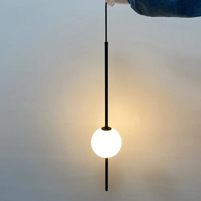 Nordic Glass Ball Pendant Lights - Modern Suspension Chandeliers for Dining Room, Bedroom Decor