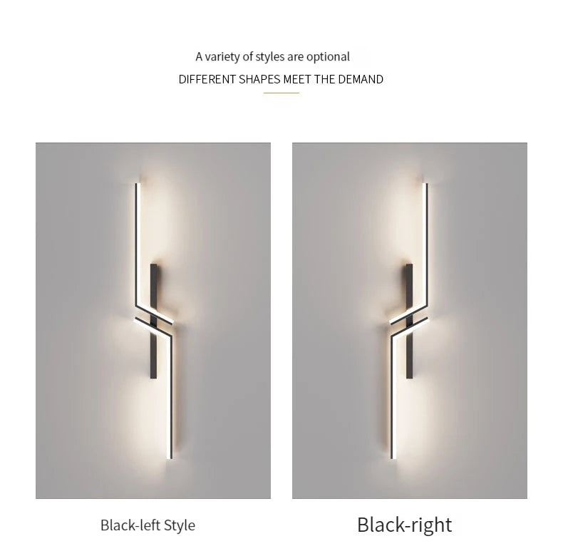 Modern LED Bedside Wall Lamp for Living Room, Bedroom, Stairs, TV Background - Minimalist Interior Wall Light