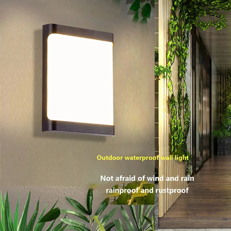 Modern Outdoor LED Wall Lamp - Waterproof IP65For Garden and Outdoor Area