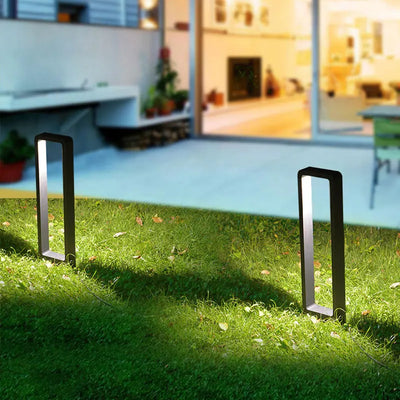 Waterproof LED Garden Lawn Lamp Modern Aluminum Pillar Outdoor Courtyard Villa Landscape Bollards Light