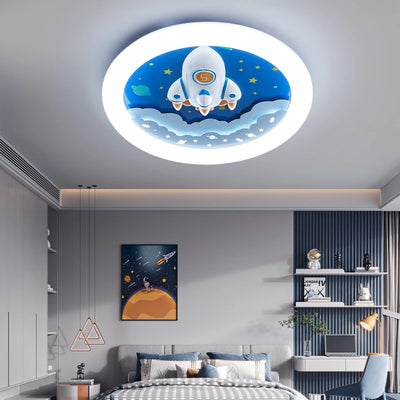 2024 New LED Cloud Lamps - Modern Astronaut Chandelier Light for Child's Room, Blue Pink Lamps for Kitchen Boys Kids Ceiling Hanging Lamp