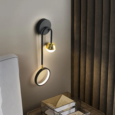 Modern LED Wall Lamp: Nordic Round Sconce Lighting, Luxury Rotatable Design - Perfect for Corridors, Bedside, Hallways, Living Rooms