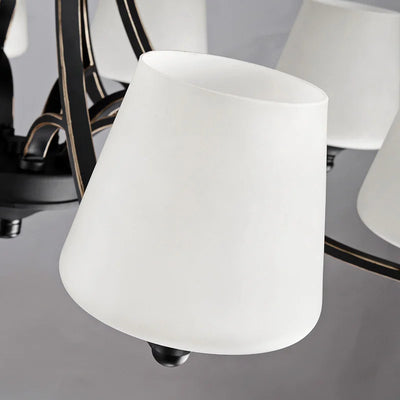 American Iron Art Pendant Lamp: Retro Black Hanging Light Fixture, Perfect for Living Room, Dining Room, Bedroom