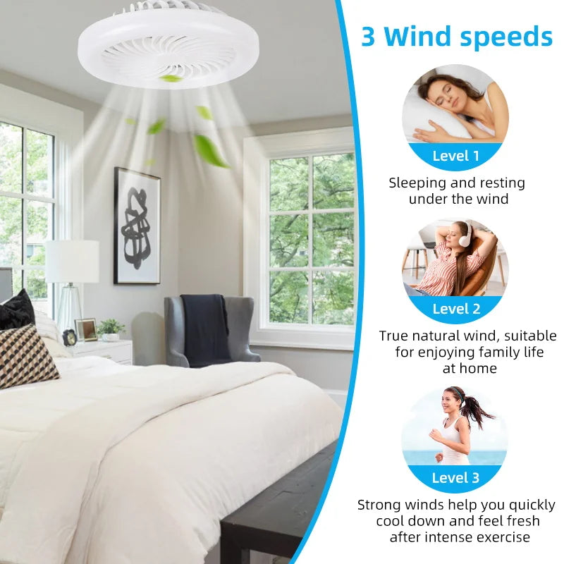 Smart Ceiling Fan with Light – Modern LED Fan with Remote Control