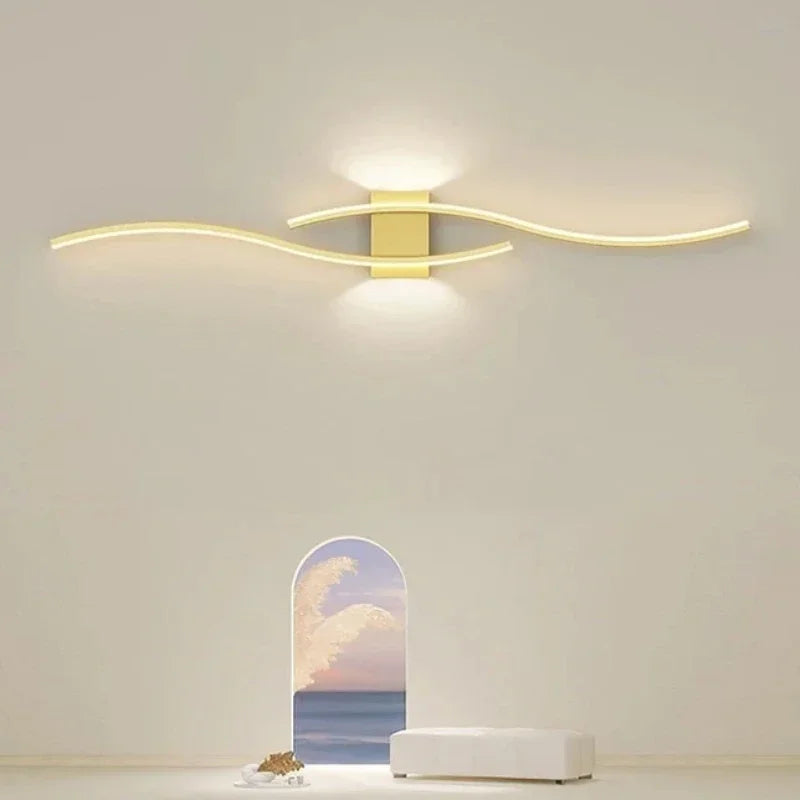 Contemporary Nordic LED Wall Lamp - Modern Lighting Fixture for Living Room, Bedroom, and More