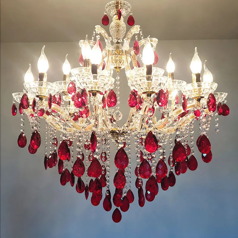 European Style Crystal Chandelier for Living Room, Dining Room, and Bedroom