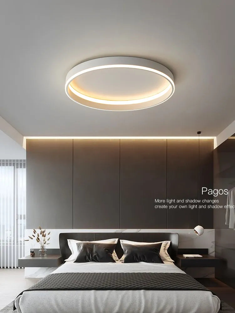 Modern Nordic LED Ceiling Lamp for Master Bedroom Decor Minimalist Room Master Bedroom