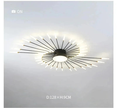 Modern Designer LED Ceiling Lamp – Creative Fireworks Art Lighting for Home Interiors