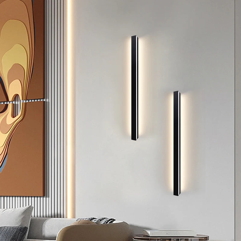 Illuminate Your Space with Modern Long Strip LED Wall Lamp Sconce indo Decor