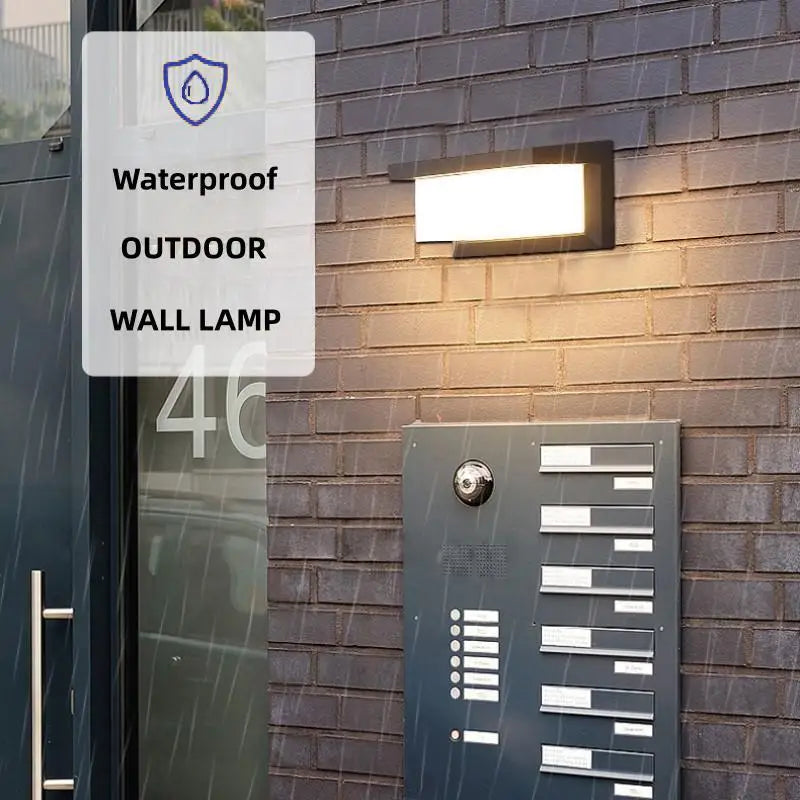 LED Outdoor Wall Light with Motion Sensor – Waterproof IP65