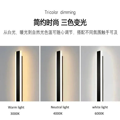 Minimalist Long LED Wall Lamp - Modern Atmosphere Line Modern Light Fixture