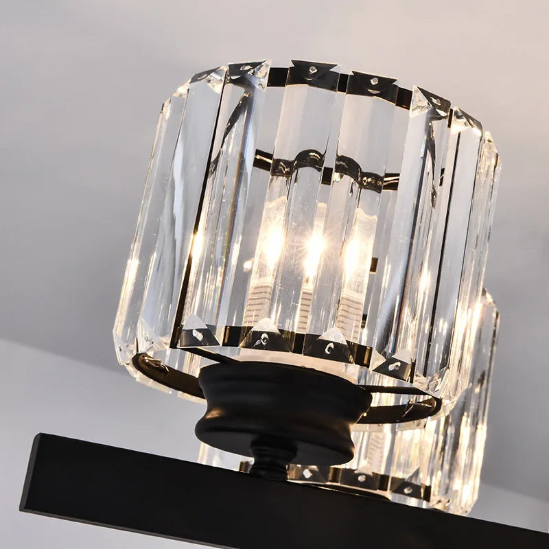 Modern Light Luxury Crystal Wall Lamp - Elegant Illumination for Bedroom and Living Spaces