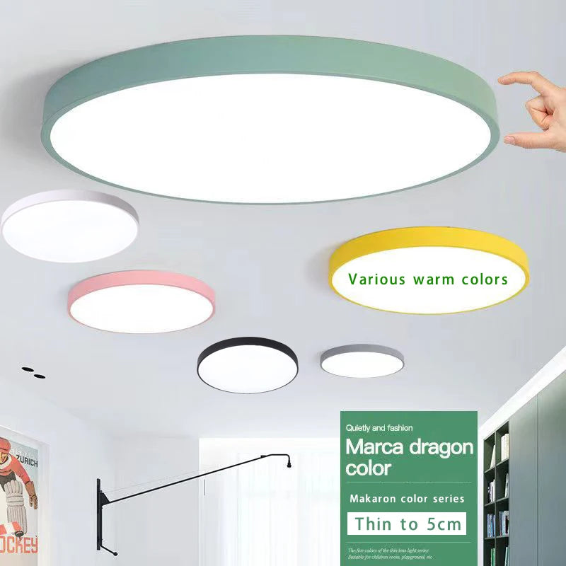 Modern LED Ceiling Lamp – 18W/24W/36W/54W Round Lighting Fixture for Living Room, Bedroom, and Kitchen