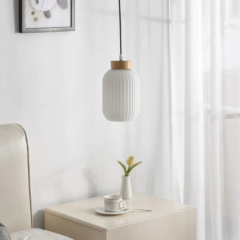 White Glass Pendant Lights Nordic Home Decor Lighting Fixture for Any Space