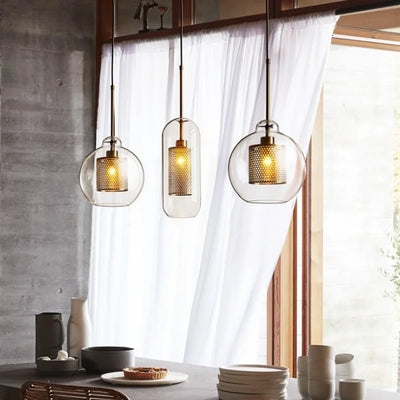 Glass Ball Nordic Pendant Light - Modern LED Ceiling Chandelier for Bedroom, Restaurant, Bar, and More