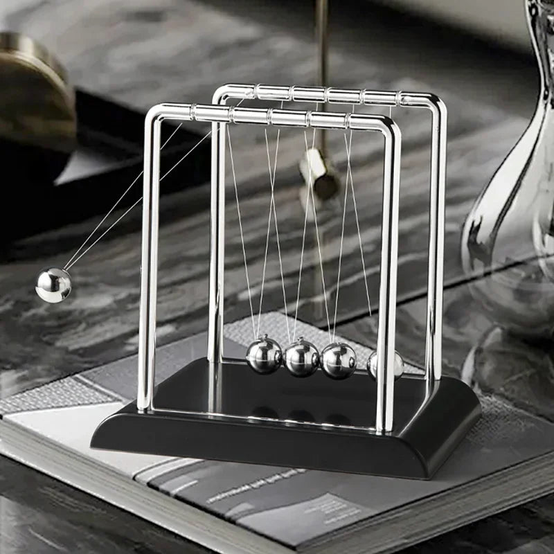 Newton's Cradle Balance Steel Ball Desk Toy – Educational Physics Pendulum for Home, Office, and Classroom Decor