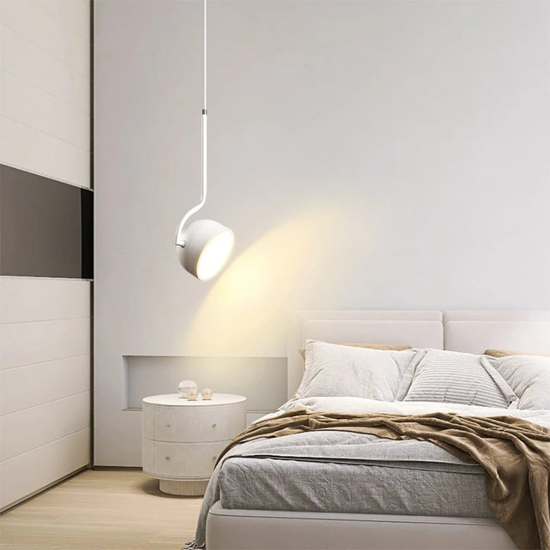 Nordic LED Pendant Light - Minimalist Spoon Iron Hanging Lamp